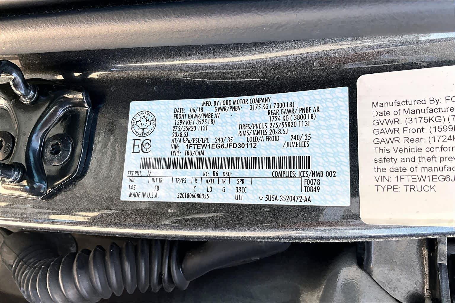 Certified 2018 Ford F150 XLT w/ Equipment Group 302A Luxury AWD/4WD image 35