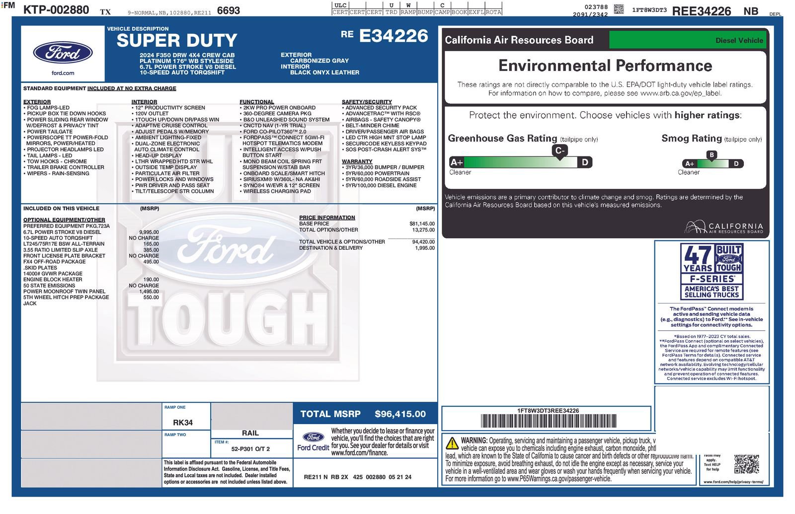 Certified 2024 Ford F350 Platinum image 13