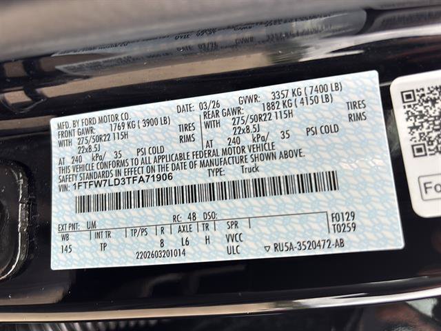 Certified 2026 Ford F150 Platinum w/ Equipment Group 703A Plus AWD/4WD image 21