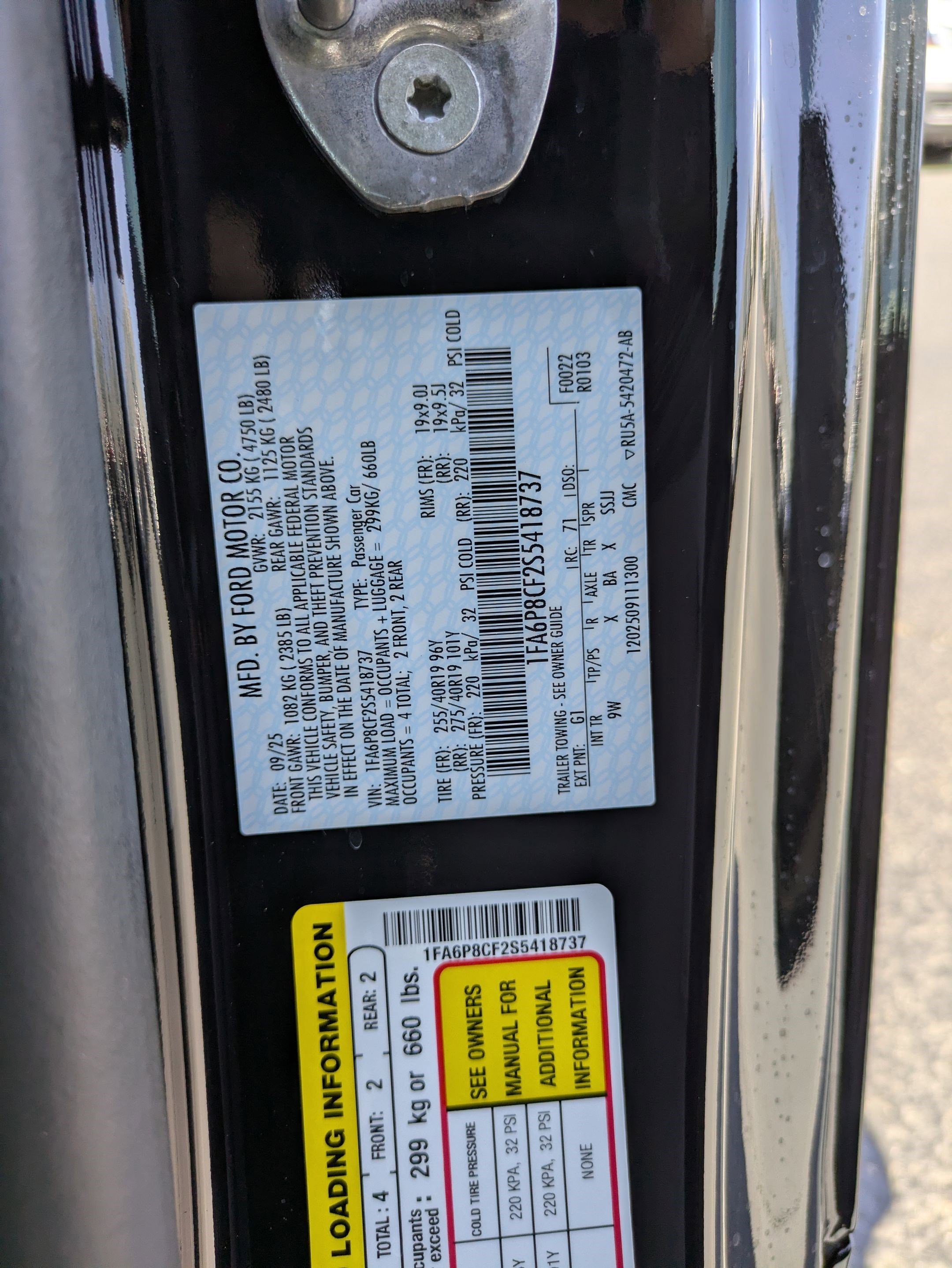 Certified 2025 Ford Mustang GT Premium w/ GT Performance Package RWD image 36