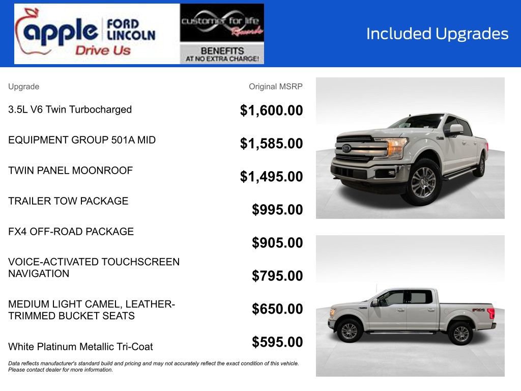 Certified 2019 Ford F150 Lariat w/ Equipment Group 501A Mid image 9