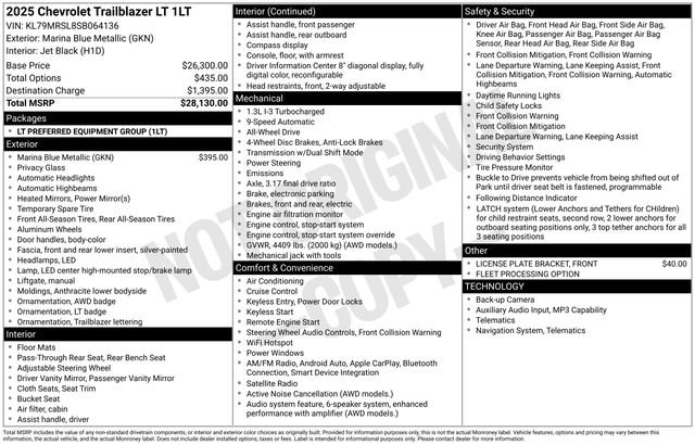 Used 2025 Chevrolet TrailBlazer LT AWD/4WD image 39