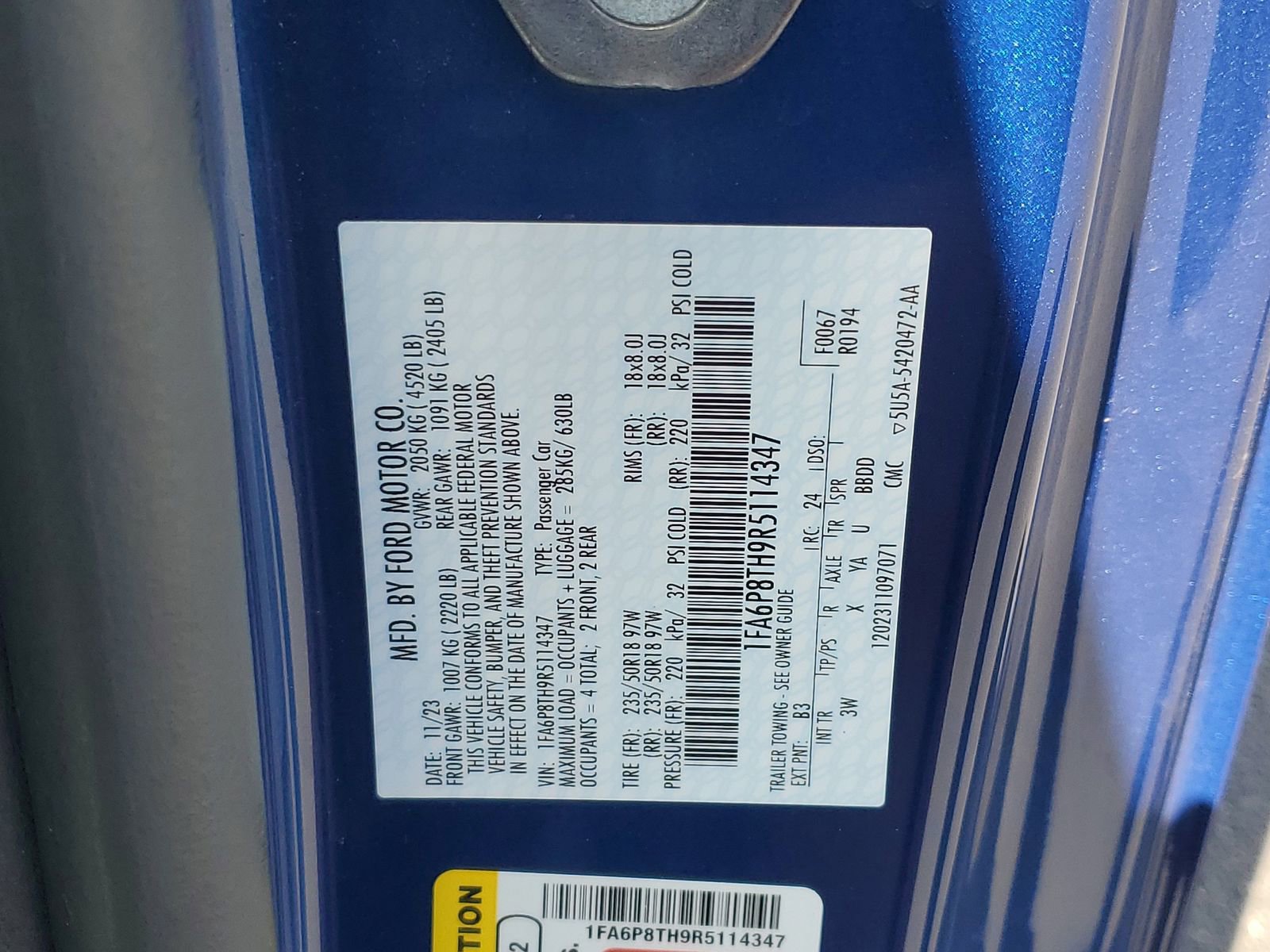 Certified 2024 Ford Mustang Premium RWD image 25