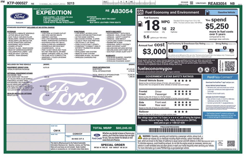 Certified 2024 Ford Expedition Limited AWD/4WD image 4
