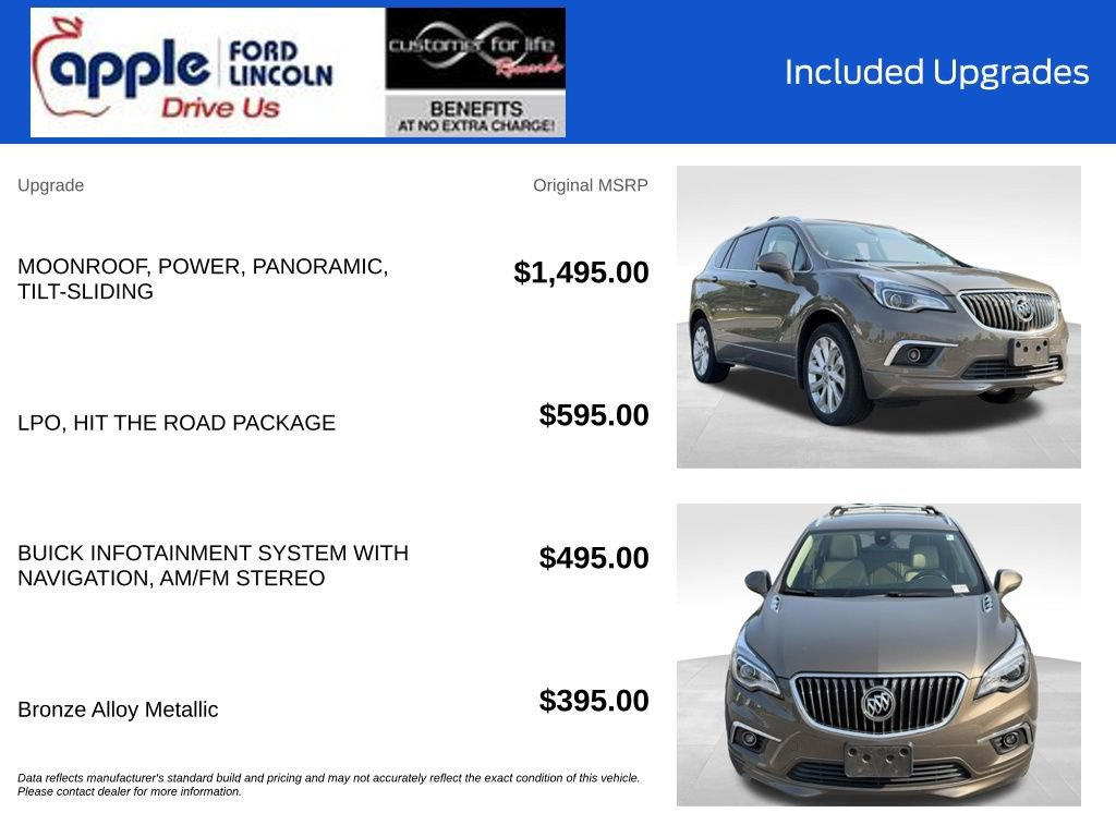 Used 2018 Buick Envision Premium w/ LPO, Hit The Road Package AWD/4WD image 4