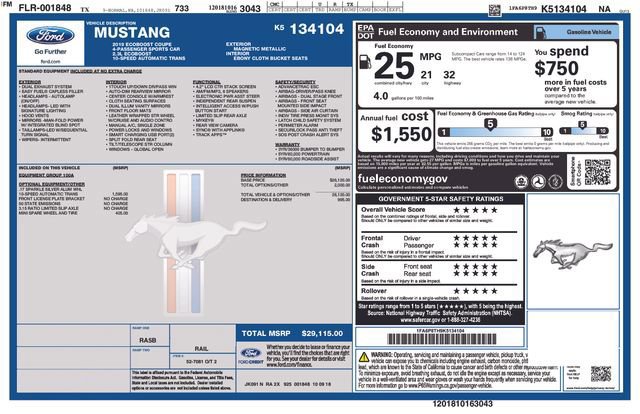 Certified 2019 Ford Mustang Coupe image 9