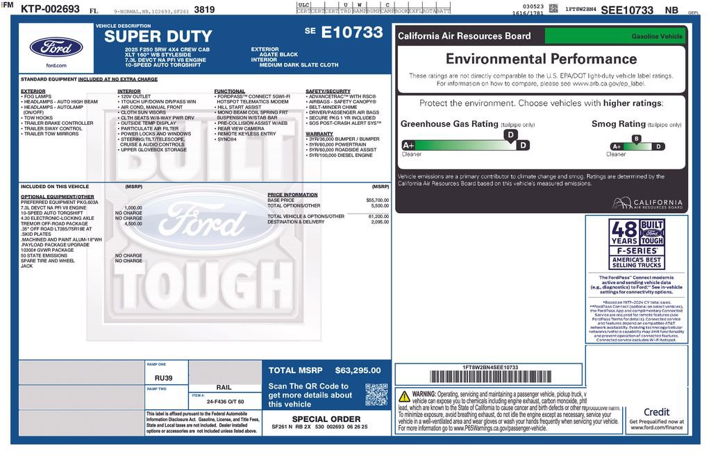 Certified 2025 Ford F250 XLT w/ Tremor Off-Road Package image 5
