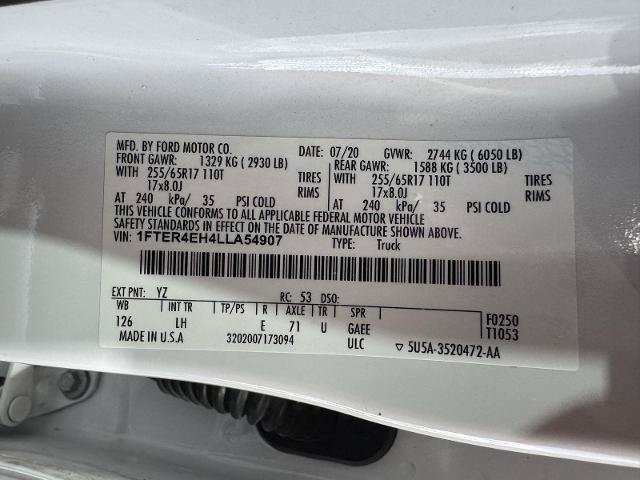 Certified 2020 Ford Ranger XL w/ Equipment Group 101A Mid RWD image 33