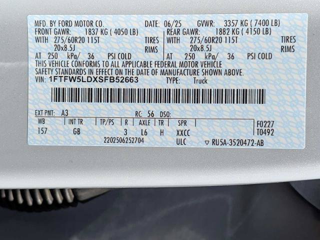 Certified 2025 Ford F150 Lariat w/ Equipment Group 501A Mid AWD/4WD image 29