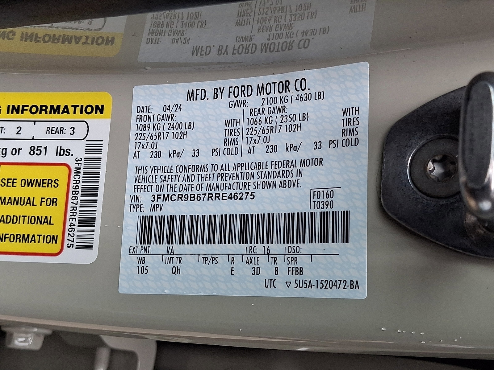 Certified 2024 Ford Bronco Sport Big Bend image 27