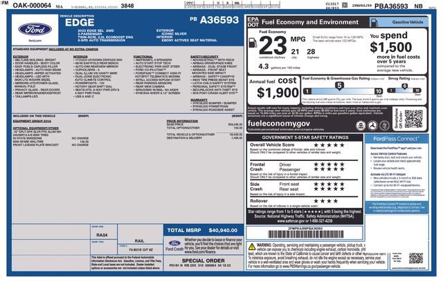 Certified 2023 Ford Edge SEL image 40