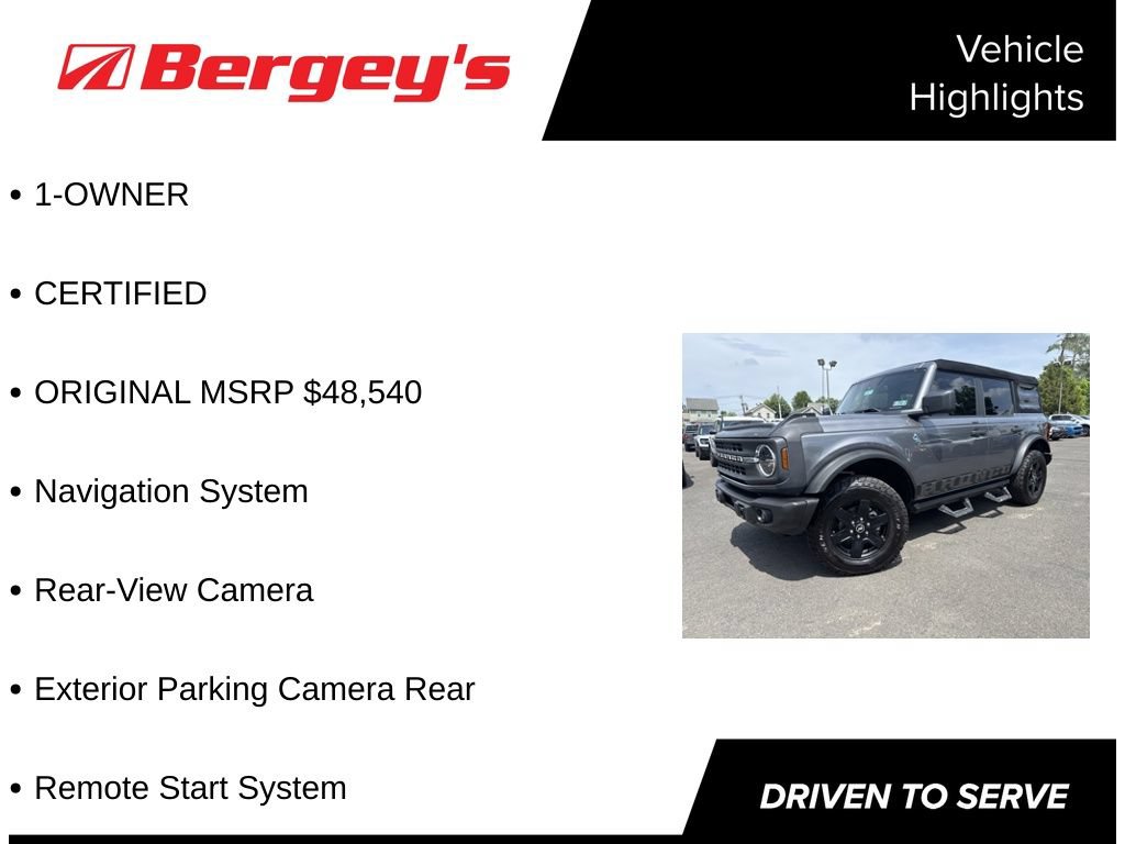 Certified 2023 Ford Bronco Black Diamond AWD/4WD image 5
