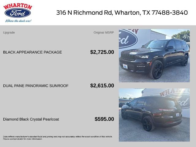 Used 2023 Jeep Grand Cherokee L Limited w/ Black Appearance Package RWD image 2