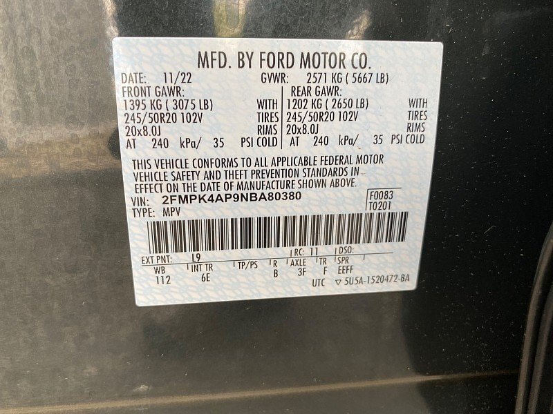 Certified 2022 Ford Edge ST w/ Equipment Group 401A AWD/4WD image 67