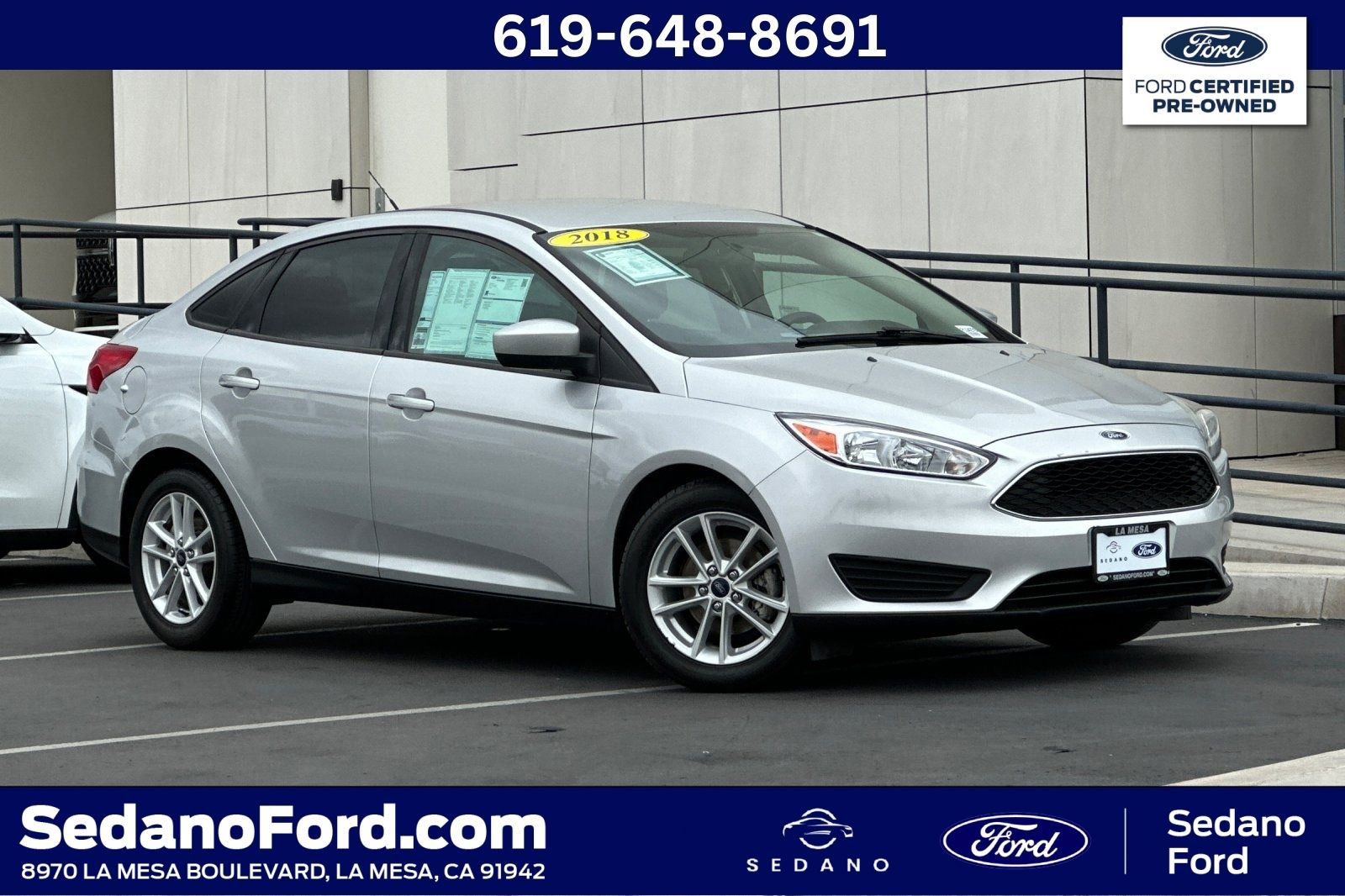 Certified 2018 Ford Focus SE