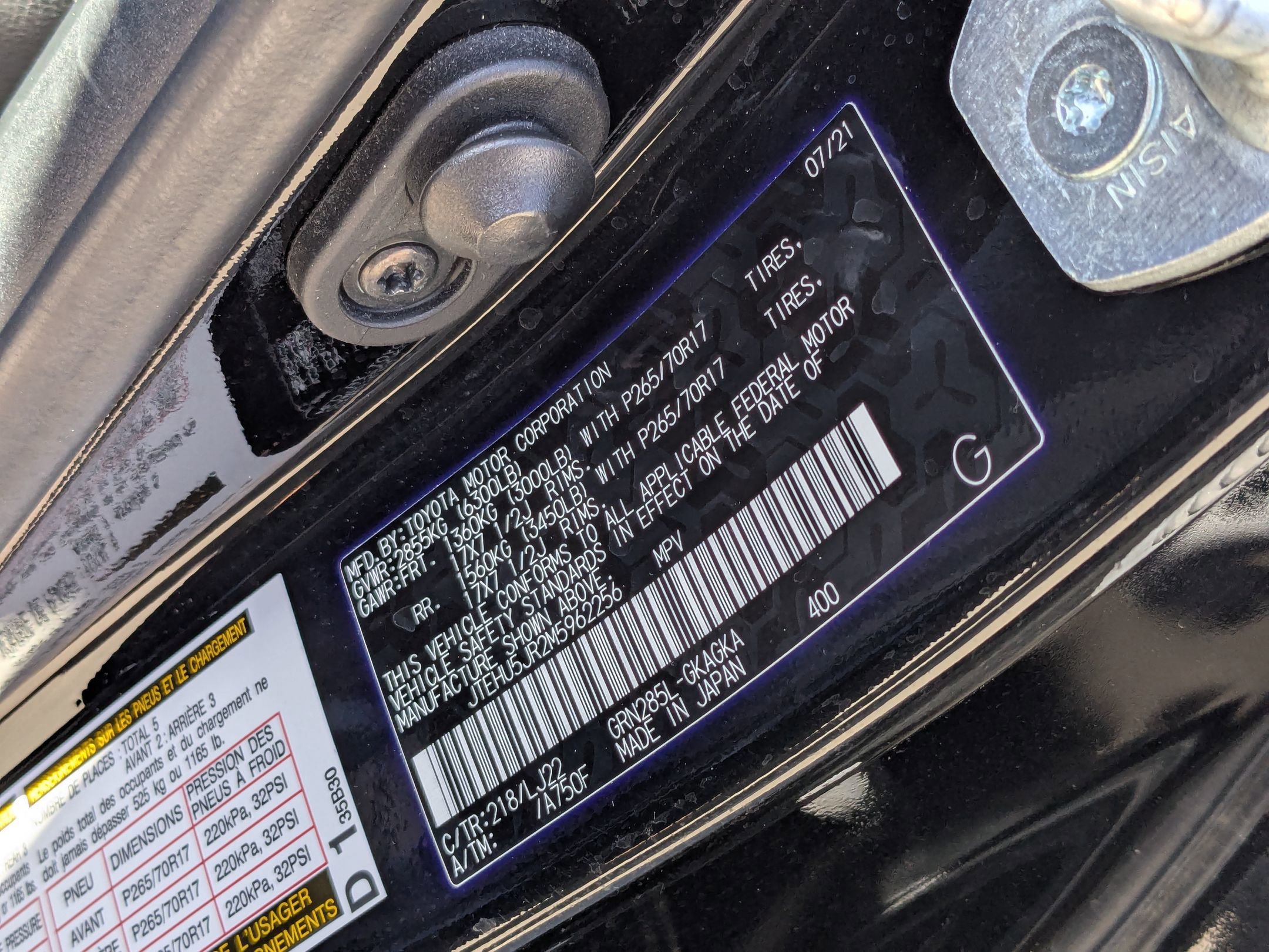 Used 2021 Toyota 4Runner Venture w/ Moonroof Package image 42