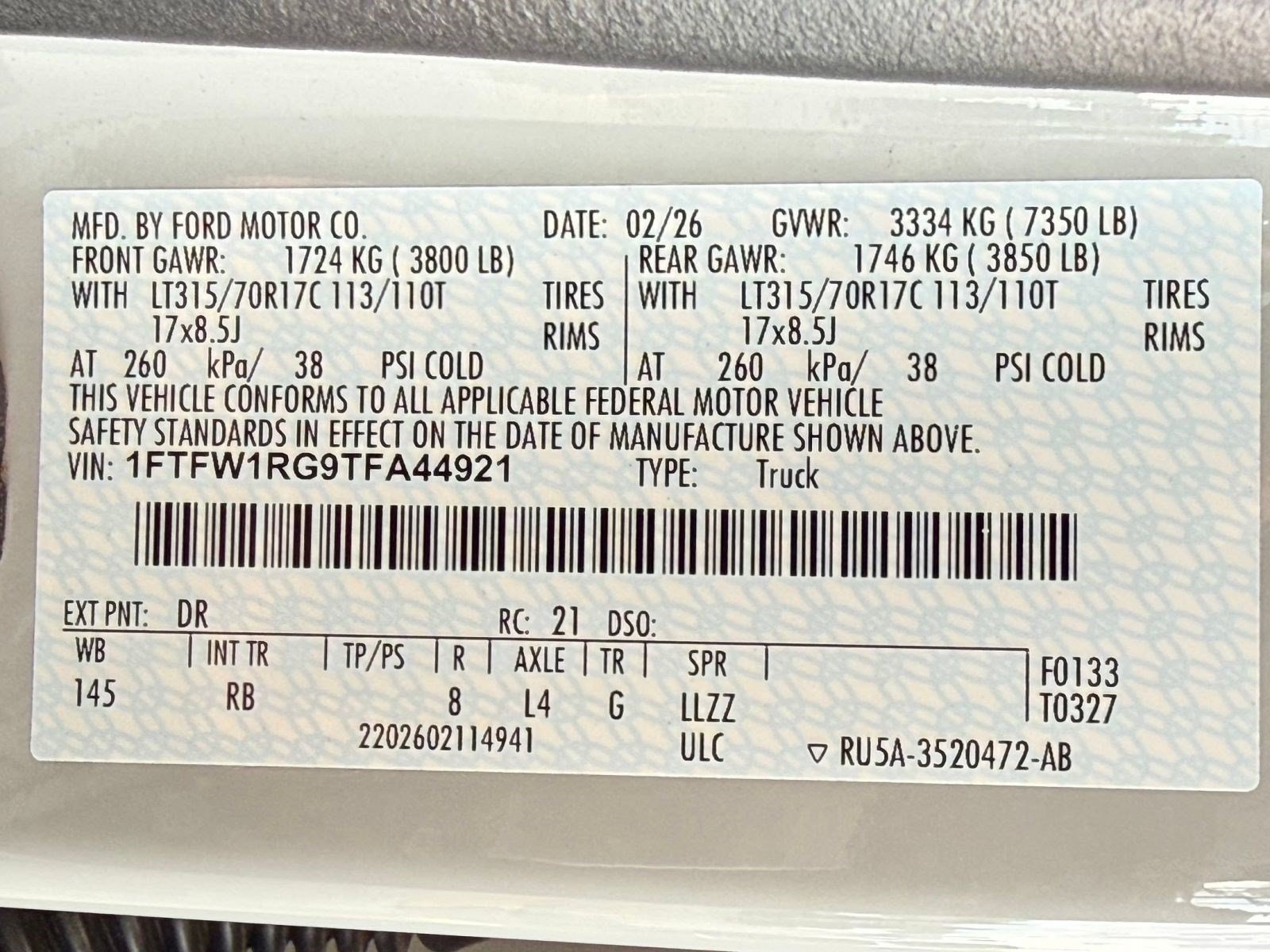Certified 2026 Ford F150 Raptor AWD/4WD image 30