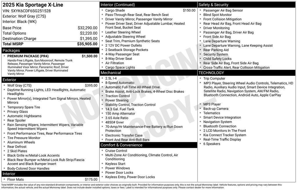 Used 2025 Kia Sportage X-Line w/ Premium Package AWD/4WD image 38