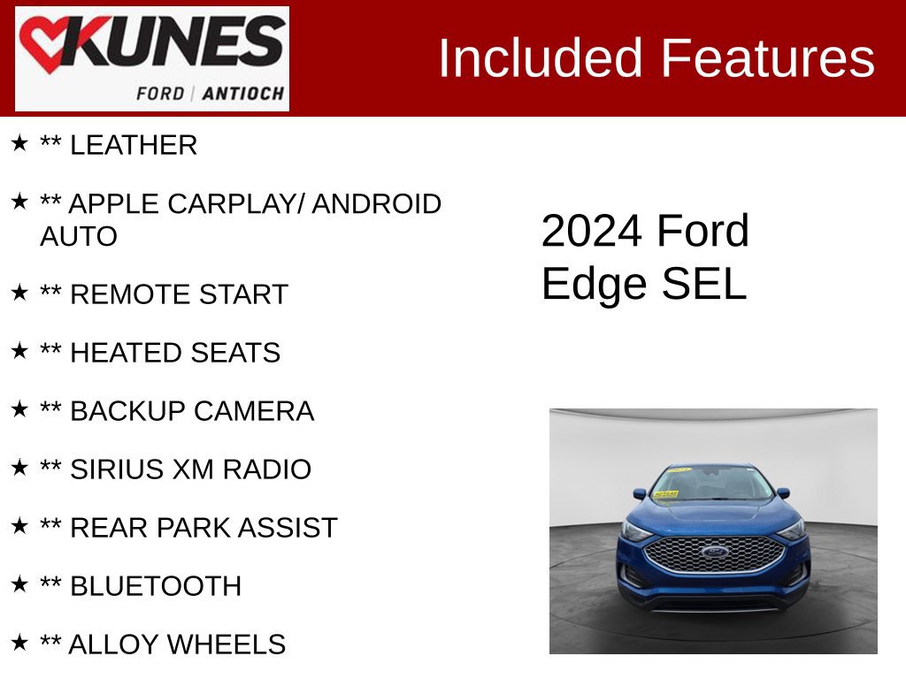Certified 2024 Ford Edge SEL AWD/4WD image 3