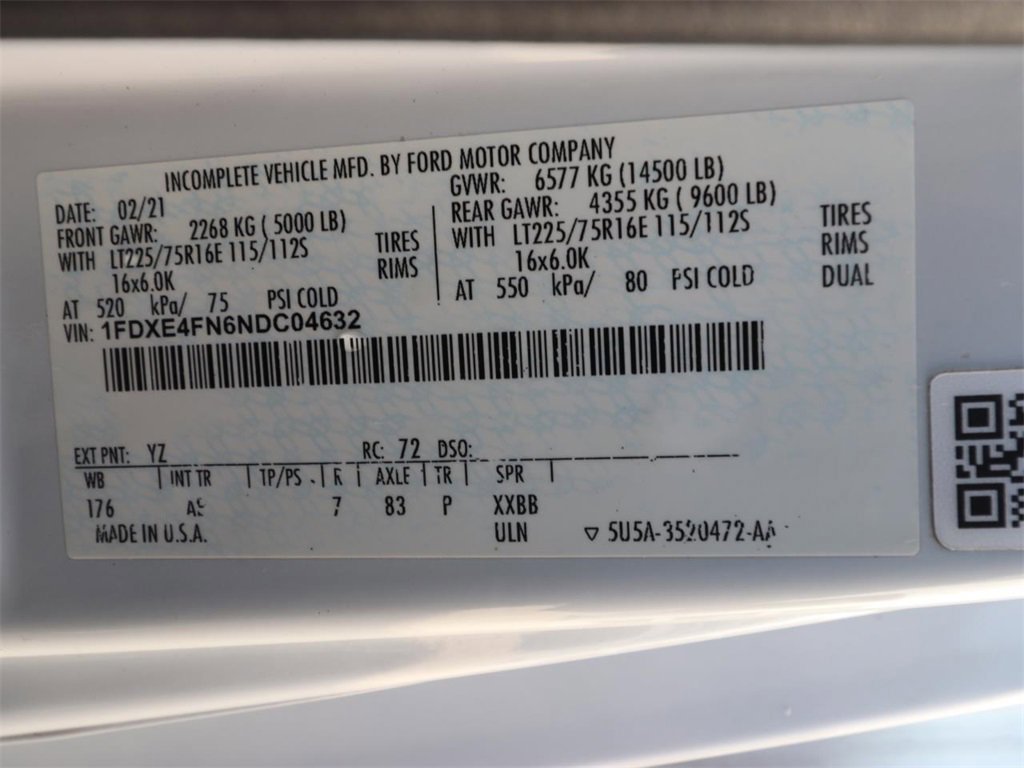 Certified 2022 Ford E-450 and Econoline 450 Super Duty w/ Power Windows & Locks Group image 22