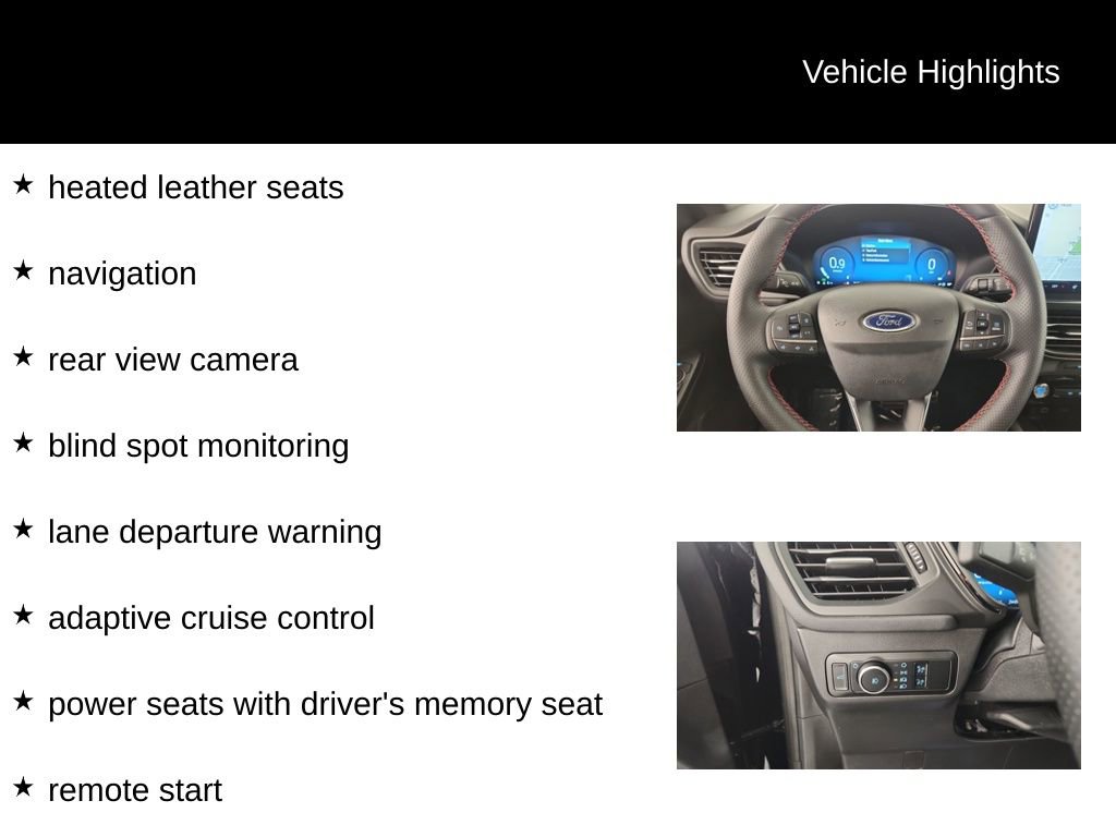 Certified 2024 Ford Escape ST-Line Select w/ Tech Pack #2 AWD/4WD image 10