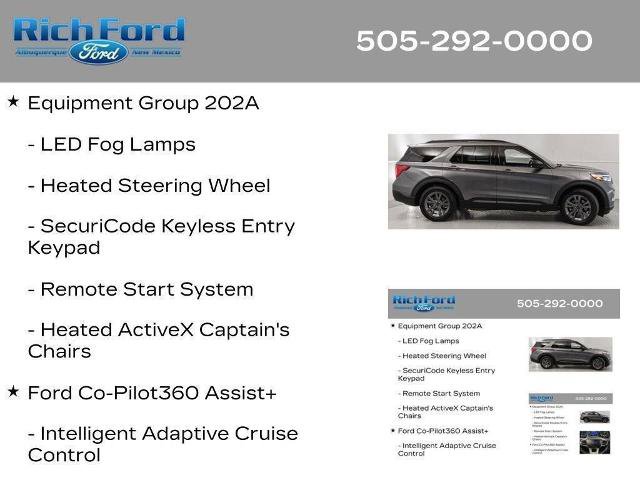 Certified 2024 Ford Explorer XLT w/ Equipment Group 202A RWD image 34