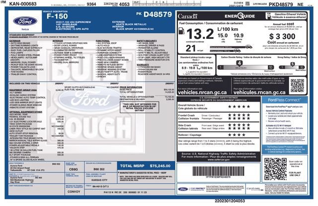 Certified 2023 Ford F150 XLT w/ Equipment Group 302A High AWD/4WD image 32