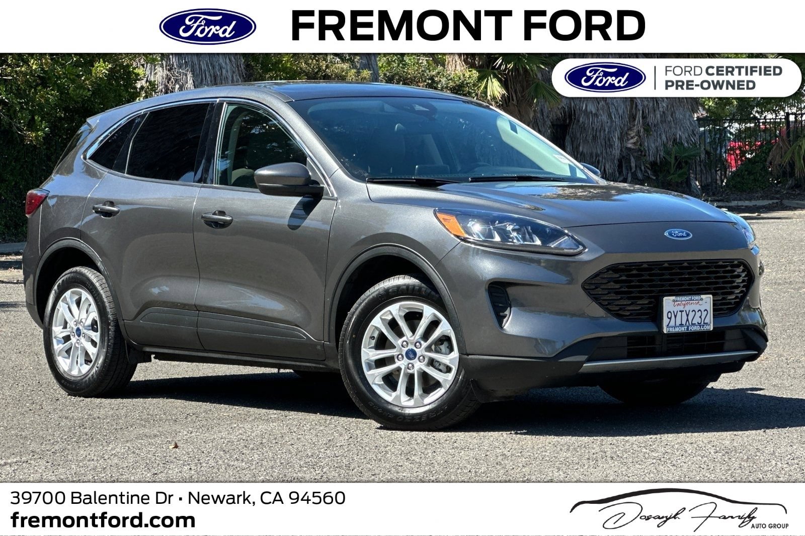 Certified 2020 Ford Escape SE