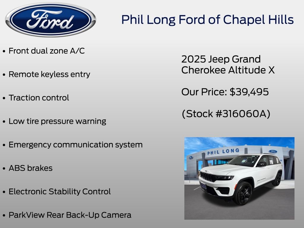 Used 2025 Jeep Grand Cherokee Altitude AWD/4WD image 39