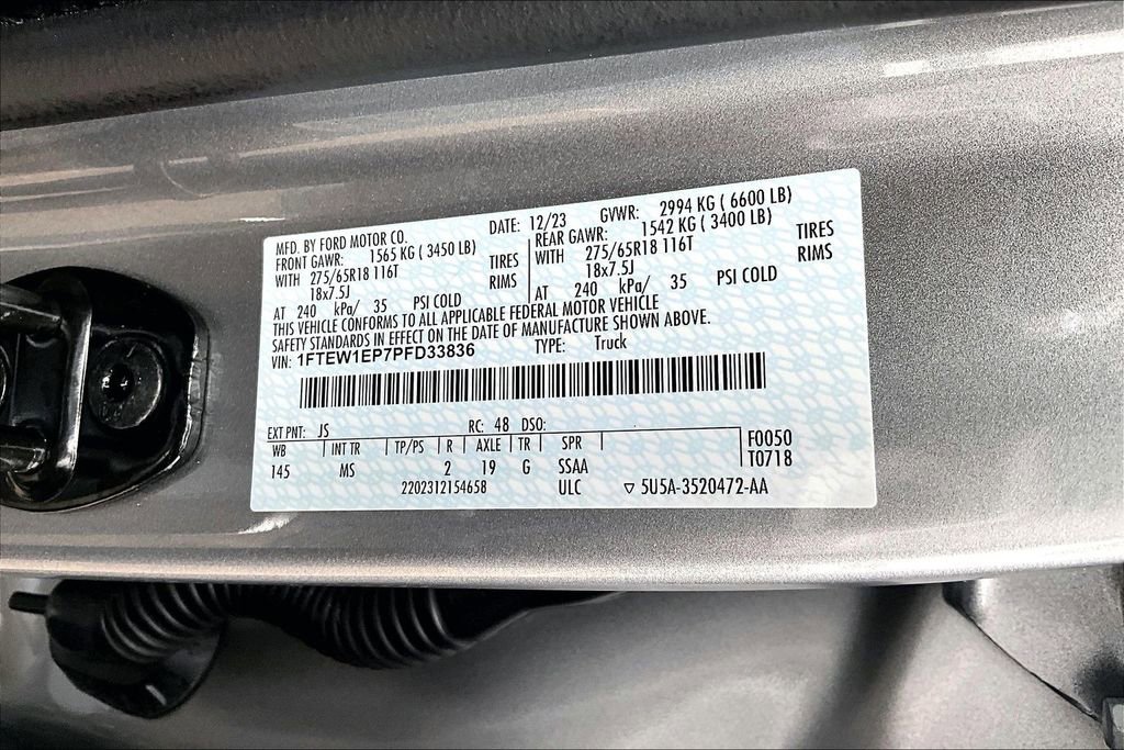 Certified 2023 Ford F150 XLT w/ Equipment Group 302A High image 36