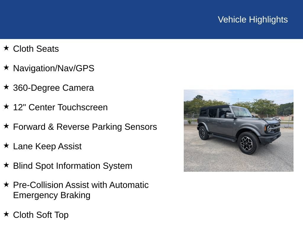 Certified 2023 Ford Bronco Outer Banks AWD/4WD image 32