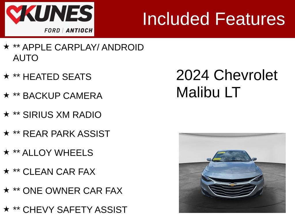 Used 2024 Chevrolet Malibu LT FWD image 3