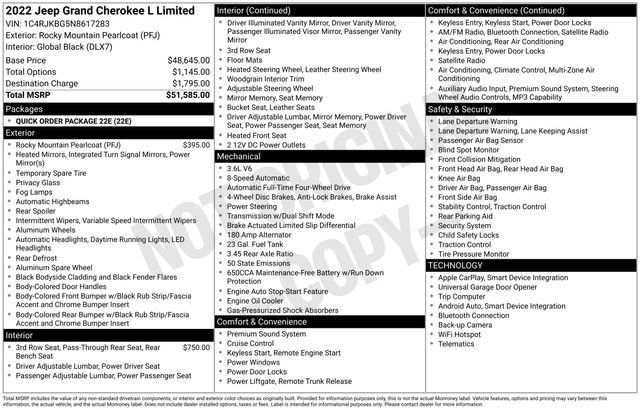 Used 2022 Jeep Grand Cherokee L Limited image 4