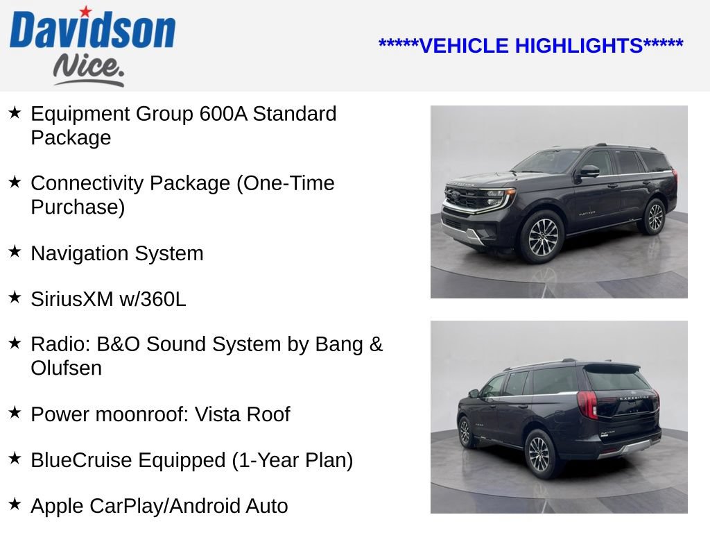 Certified 2025 Ford Expedition Platinum AWD/4WD image 4