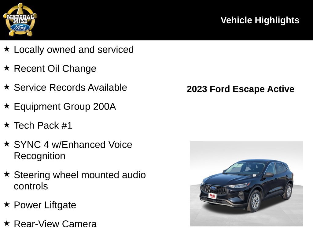 Certified 2023 Ford Escape Active w/ Tech Pack #1 AWD/4WD image 2