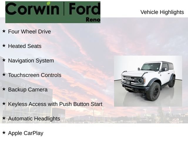 Certified 2023 Ford Bronco Big Bend w/ Sasquatch Package AWD/4WD image 7