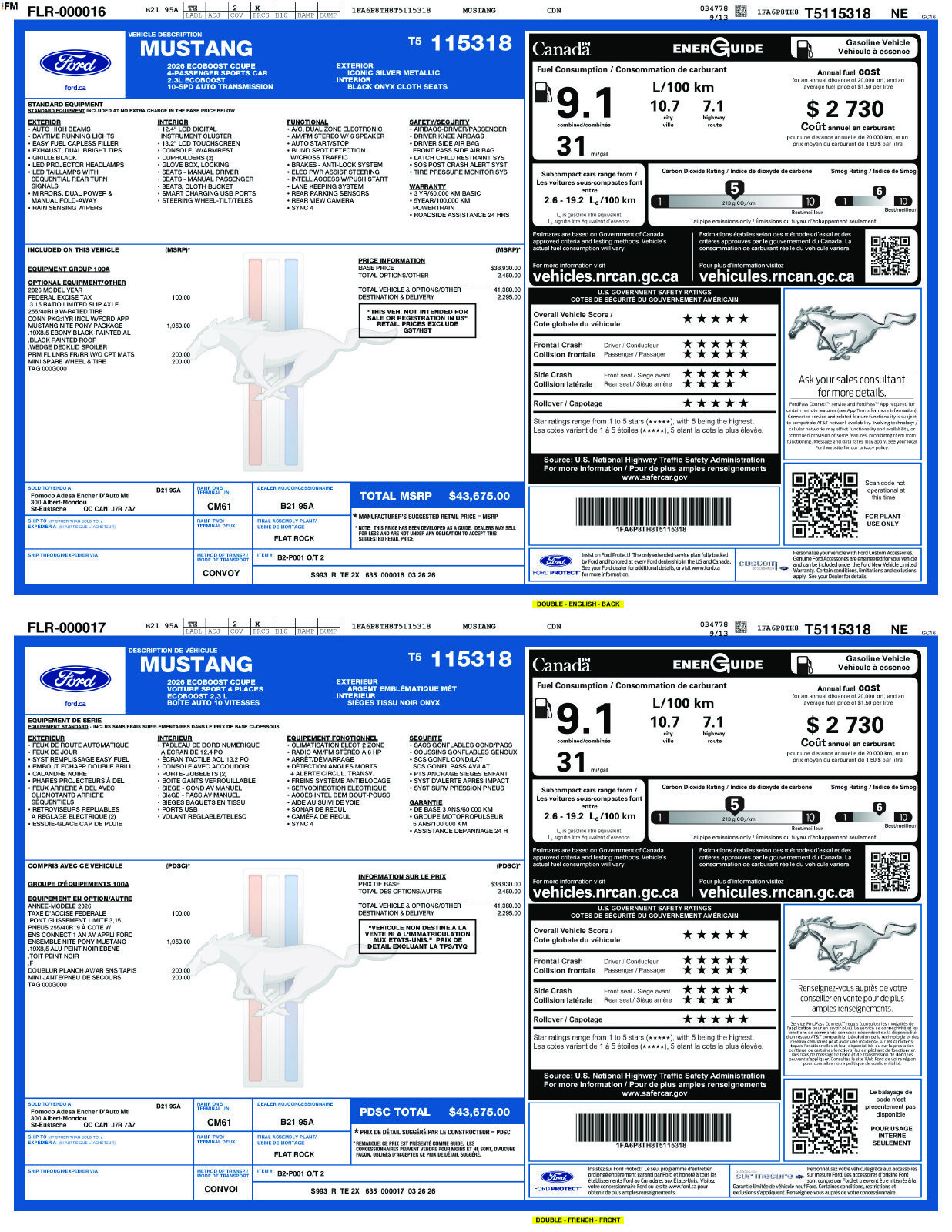 Certified 2026 Ford Mustang Coupe w/ Mustang Nite Pony Package RWD image 34