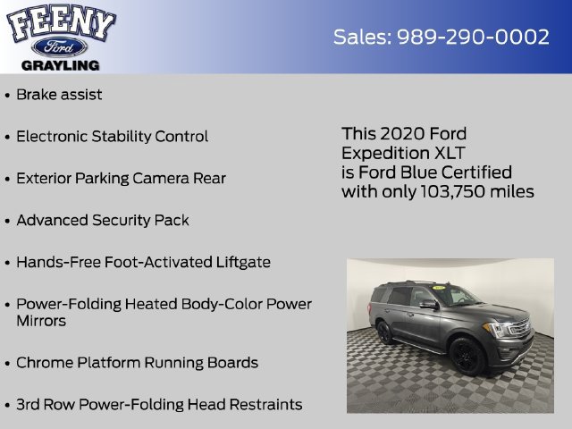 Certified 2020 Ford Expedition XLT w/ Equipment Group 202A AWD/4WD image 28