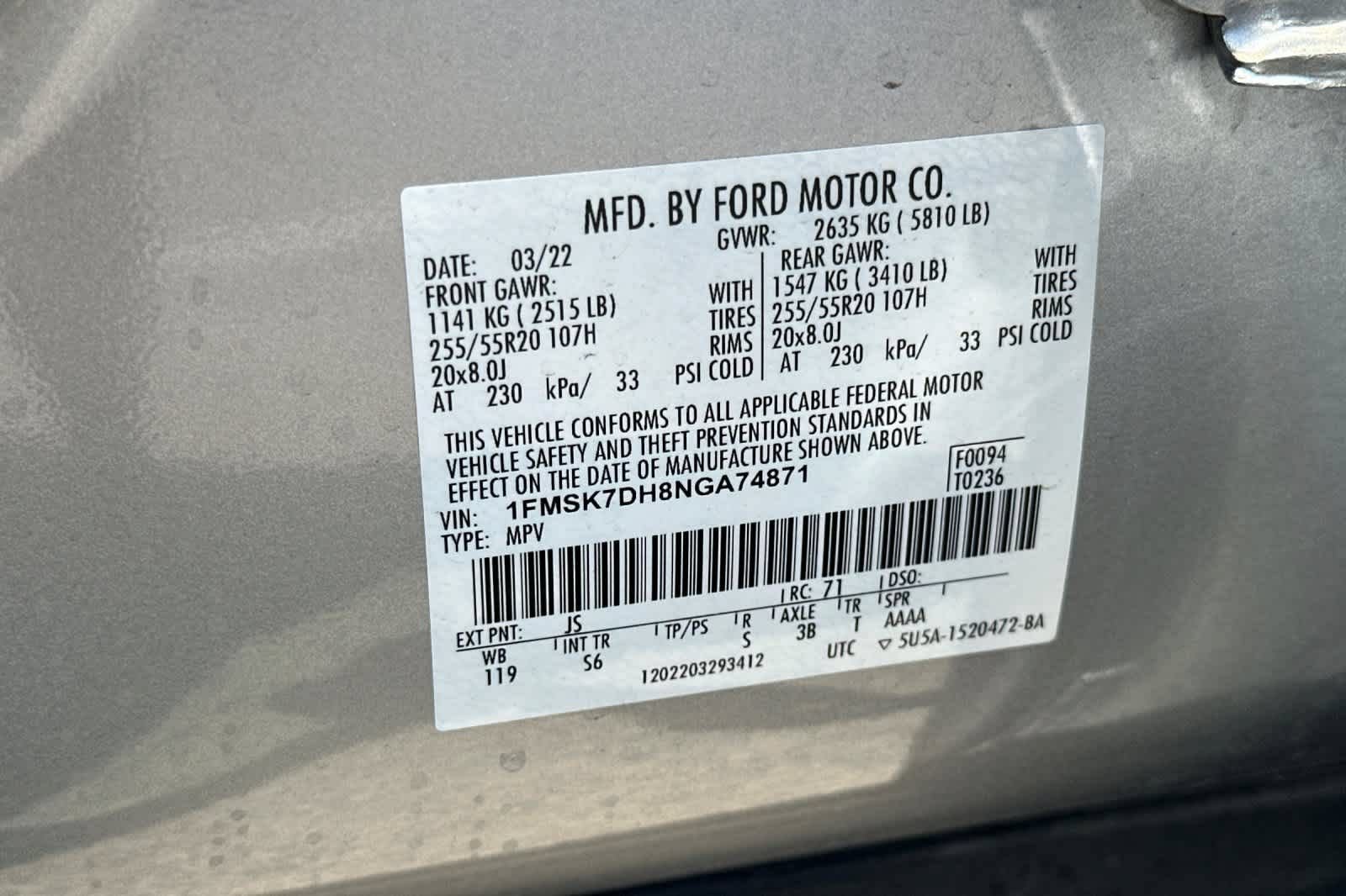 Certified 2022 Ford Explorer XLT w/ Equipment Group 202A RWD image 32