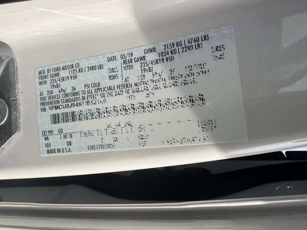 Certified 2019 Ford Escape Titanium image 46