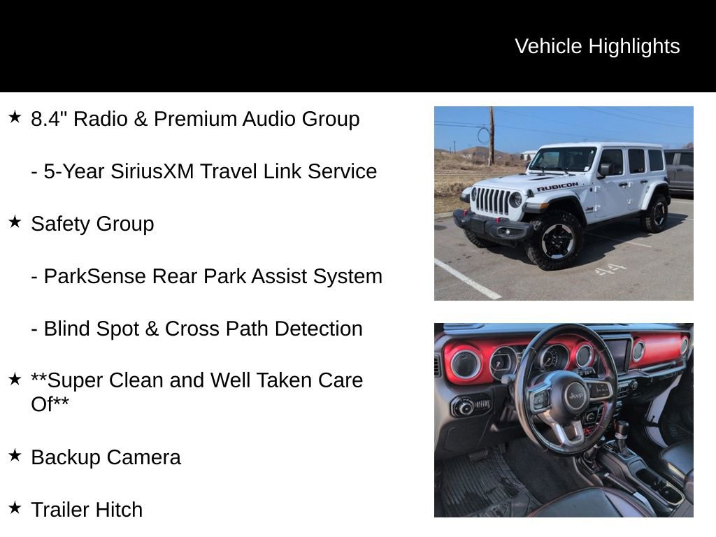 Used 2021 Jeep Wrangler Unlimited Rubicon w/ Uconnect 4C Nav & Sound Group image 21