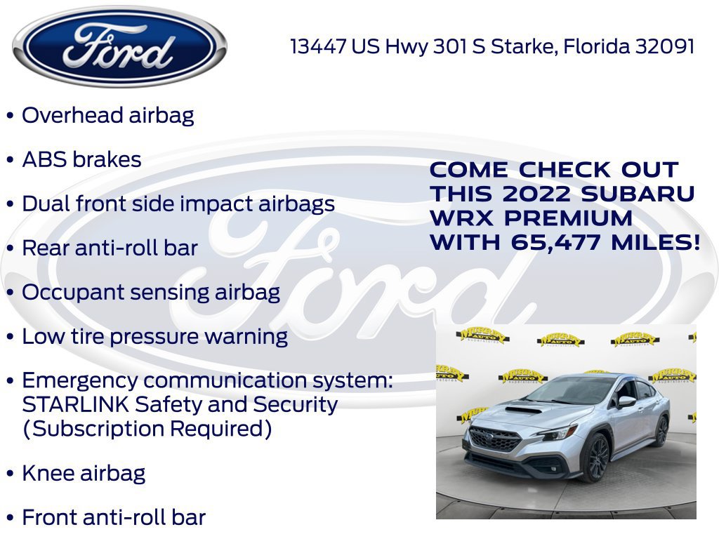 Used 2022 Subaru WRX Premium AWD/4WD image 27