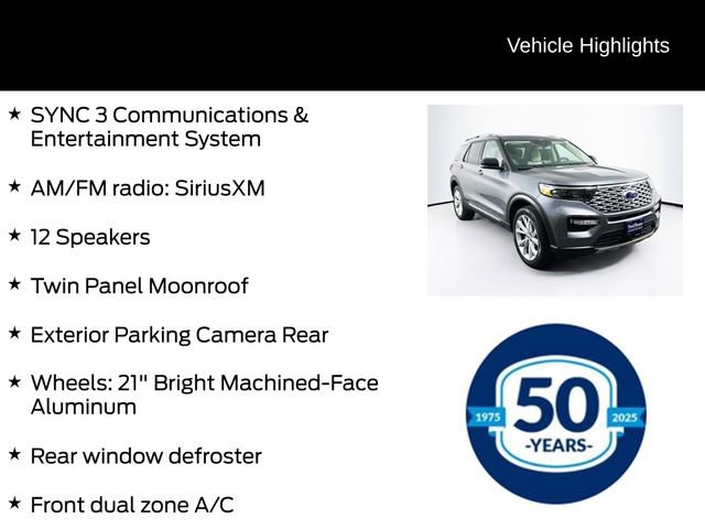 Certified 2024 Ford Explorer Platinum w/ Technology Package AWD/4WD image 11