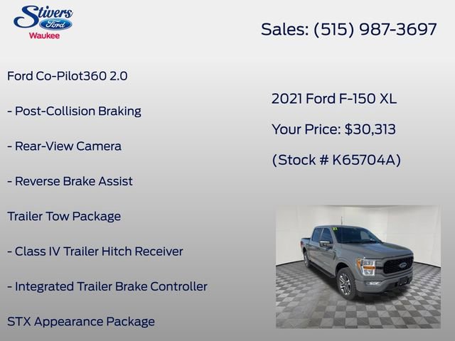 Certified 2021 Ford F150 XL w/ STX Appearance Package AWD/4WD image 16