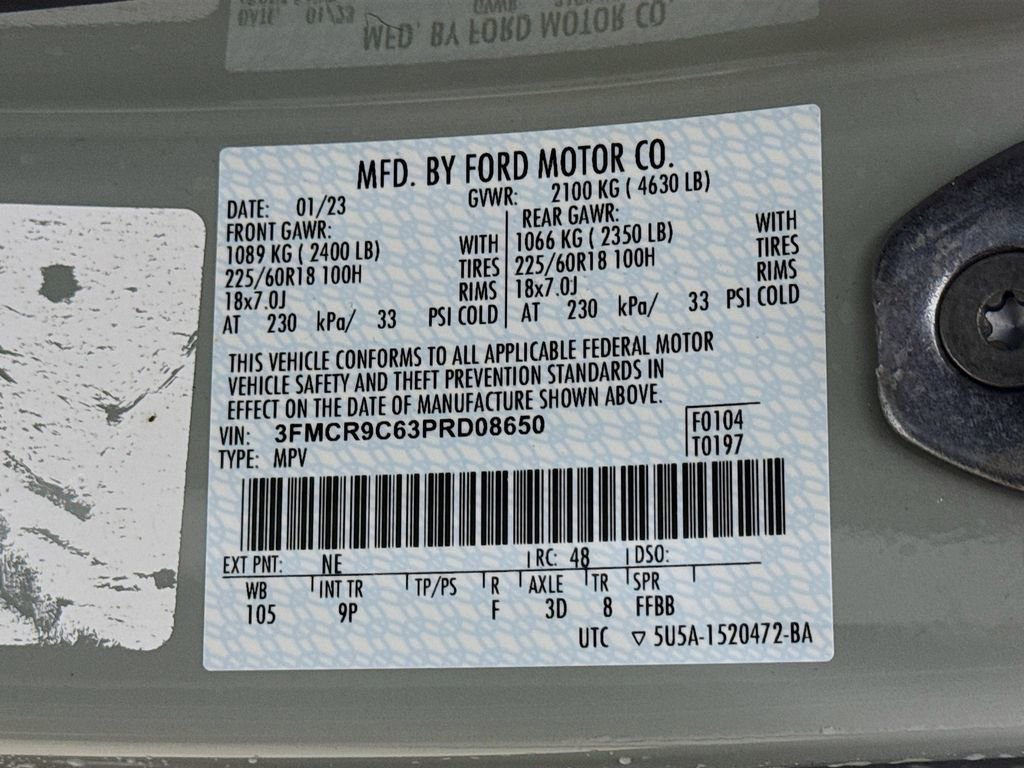 Certified 2023 Ford Bronco Sport Outer Banks w/ Tech Package image 34