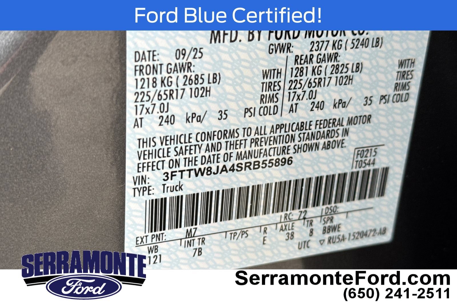 Certified 2025 Ford Maverick XLT w/ Equipment Group 302A AWD/4WD image 30