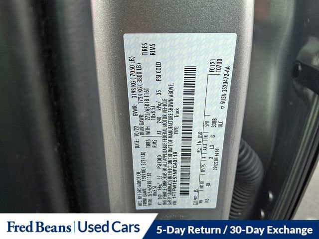 Certified 2022 Ford F150 XLT w/ Equipment Group 302A High image 26