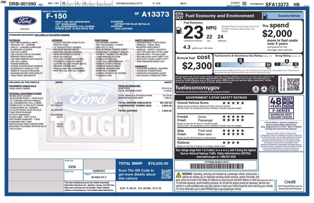 Certified 2025 Ford F150 King Ranch AWD/4WD image 37