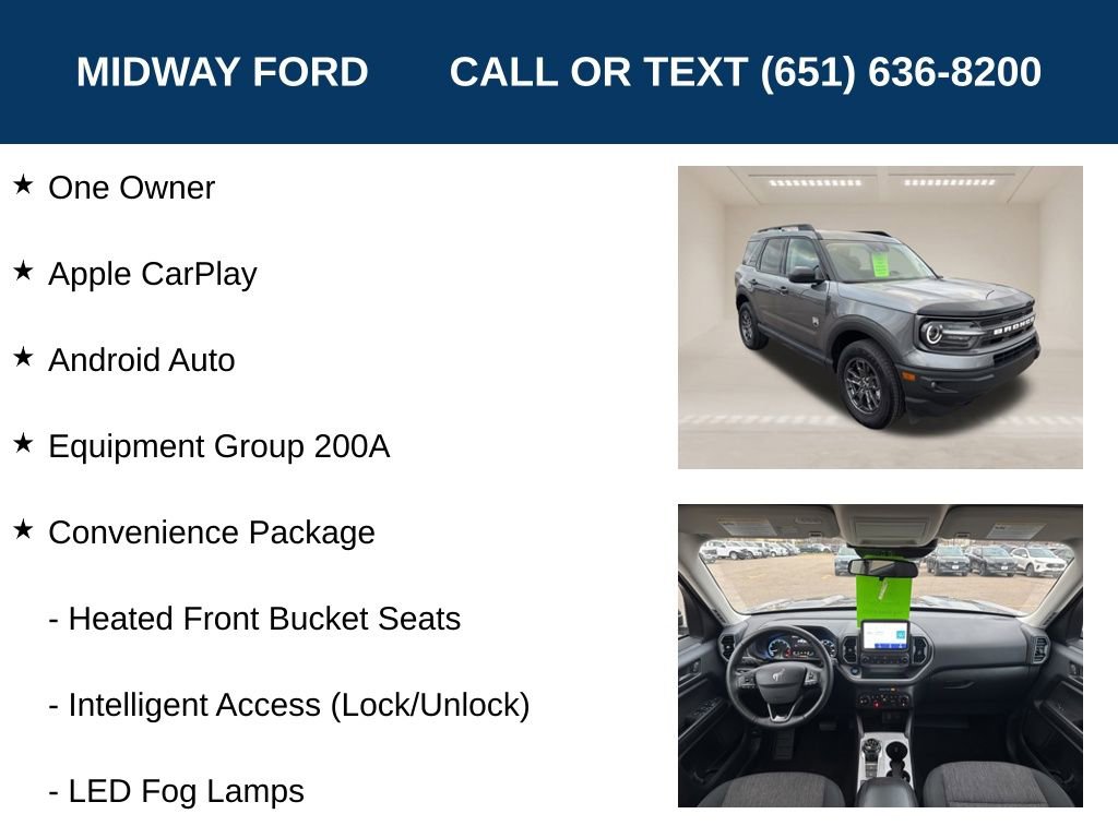 Certified 2023 Ford Bronco Sport Big Bend w/ Convenience Package image 7
