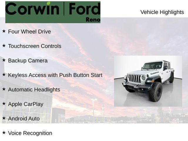 Used 2020 Jeep Gladiator Sport w/ Quick Order Package 24S AWD/4WD image 8